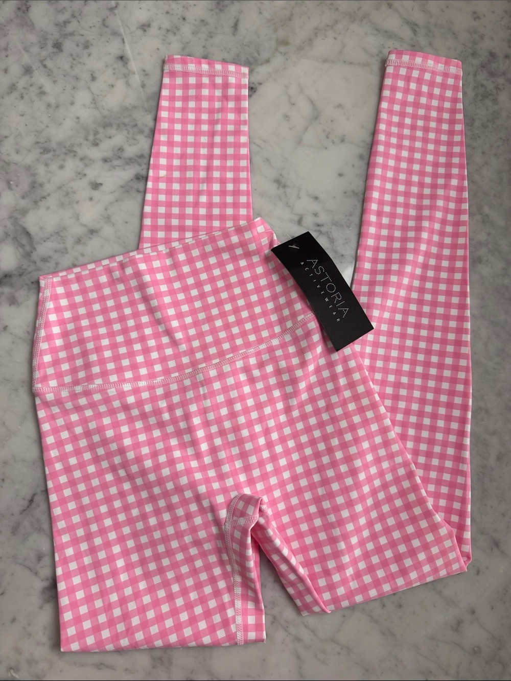 Astoria Pink Gingham Leggings